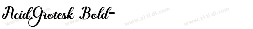 AcidGrotesk Bold字体转换